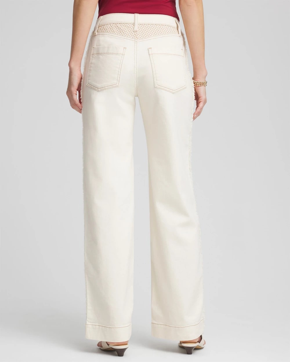 Chico's Online - Sea Salt High-Rise Frayed Jeans