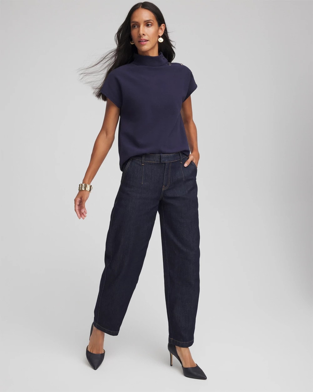 Chico's / Tapered Trouser Jeans