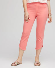 Chico's On Sale - Pull-On Dolphin-Hemmed Capri Jeans