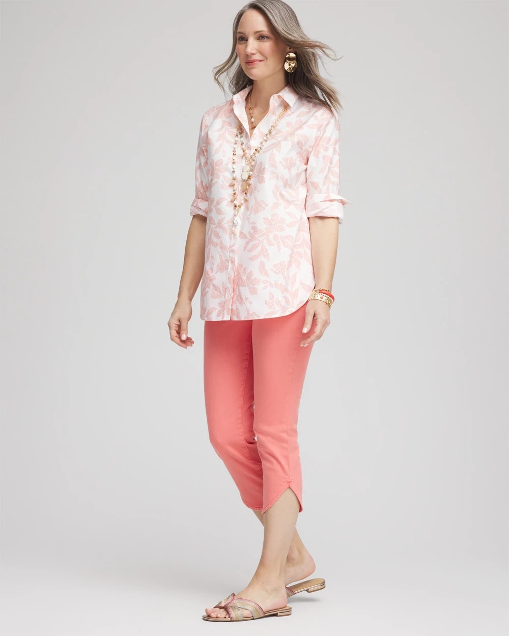 Chico's On Sale - Pull-On Dolphin-Hemmed Capri Jeans