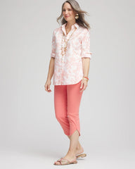 Chico's On Sale - Pull-On Dolphin-Hemmed Capri Jeans