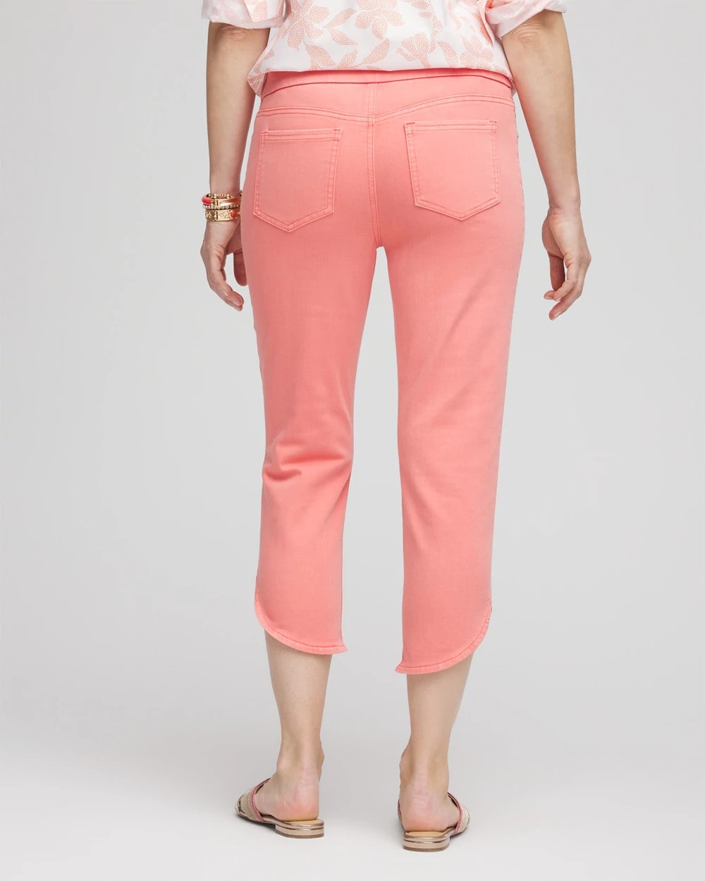 Chico's On Sale - Pull-On Dolphin-Hemmed Capri Jeans
