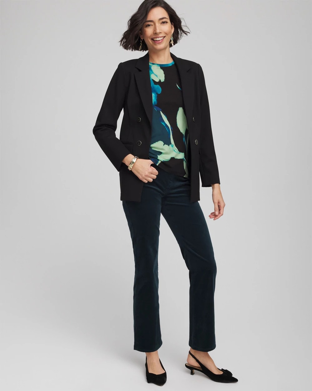Chico's Online - Velveteen Pull-On Flared Jeans