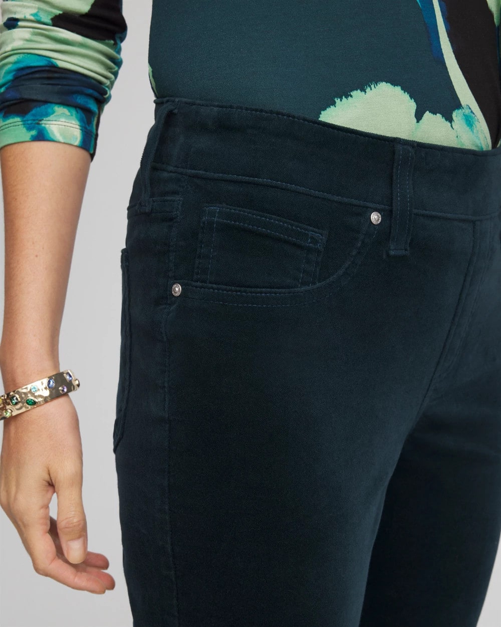 Chico's Online - Velveteen Pull-On Flared Jeans