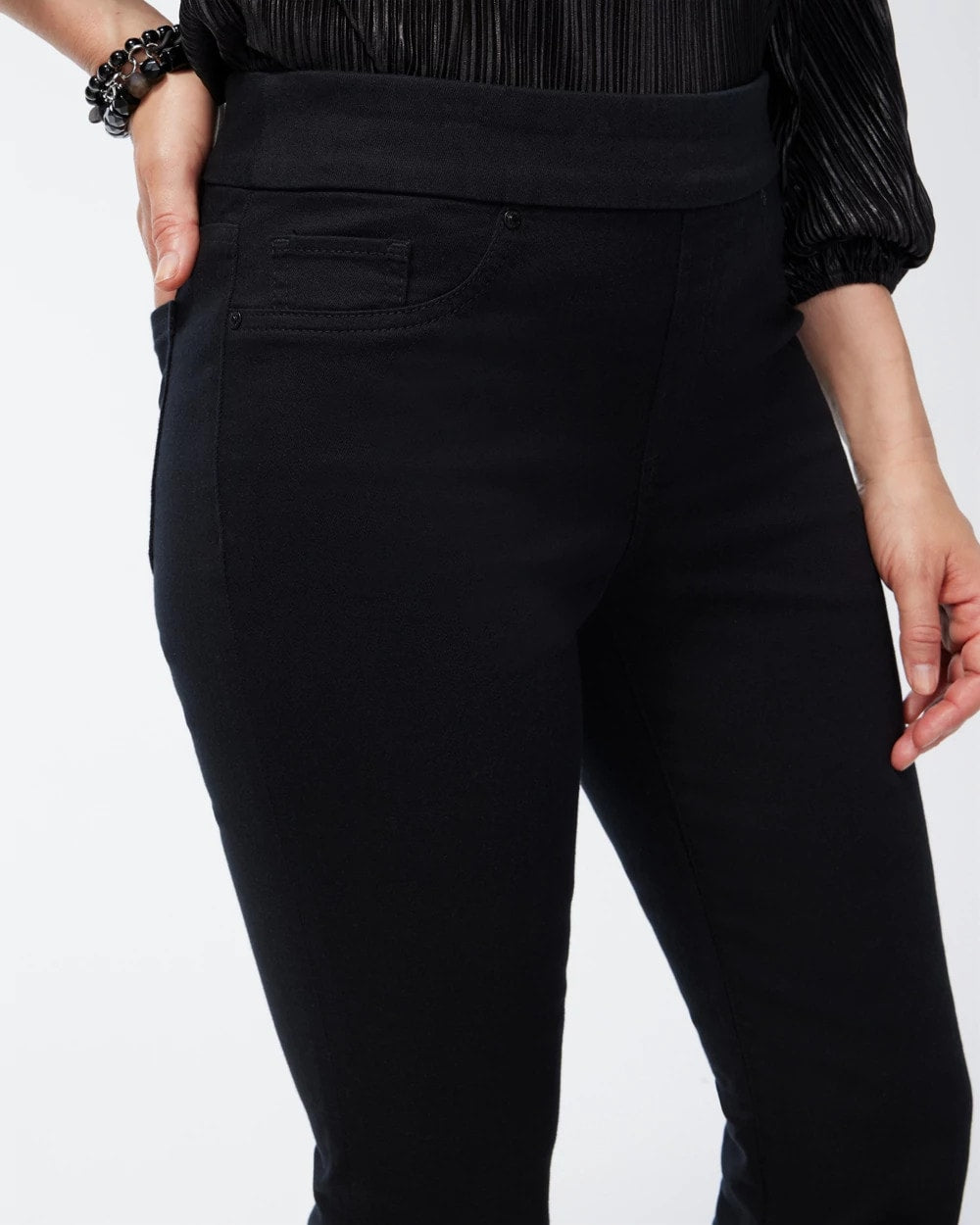 Chico's On Sale - Black Pull-on Bootcut Jeggings