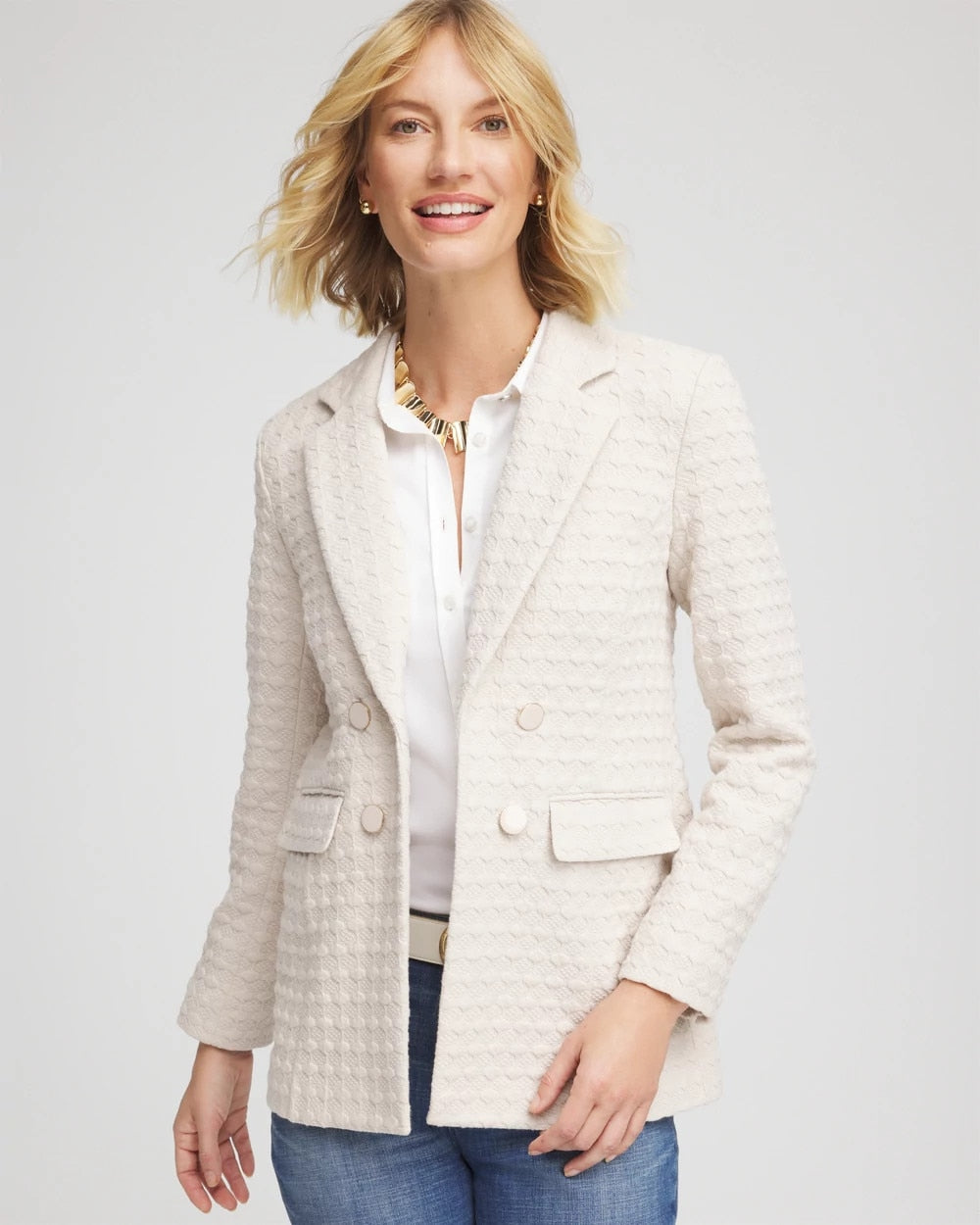 Chico's Sale - Textured Knit Blazer