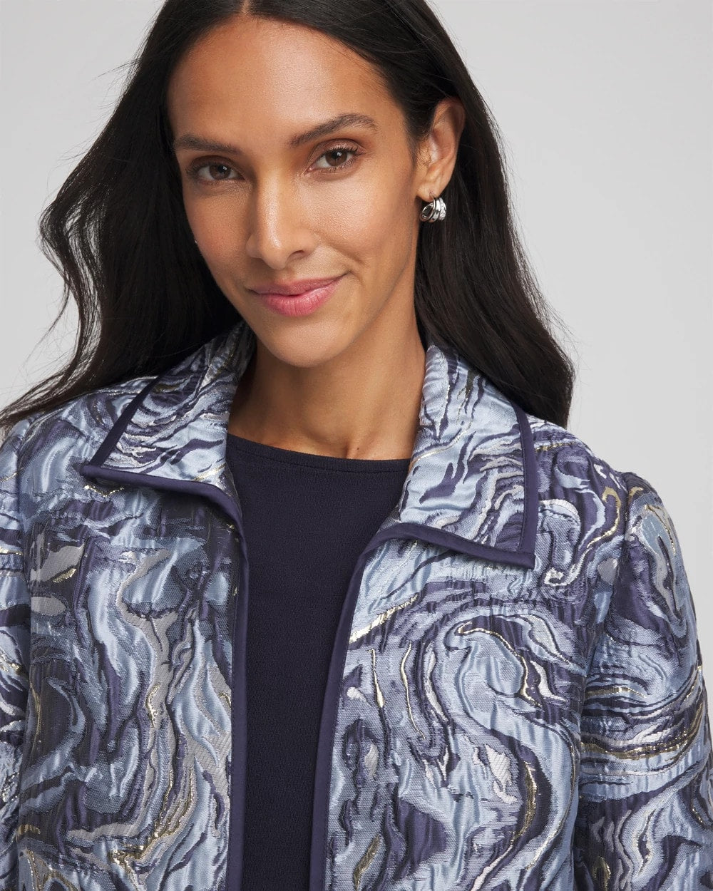 Chico's For Sale - Travelers™ Jacquard Swirl Jacket