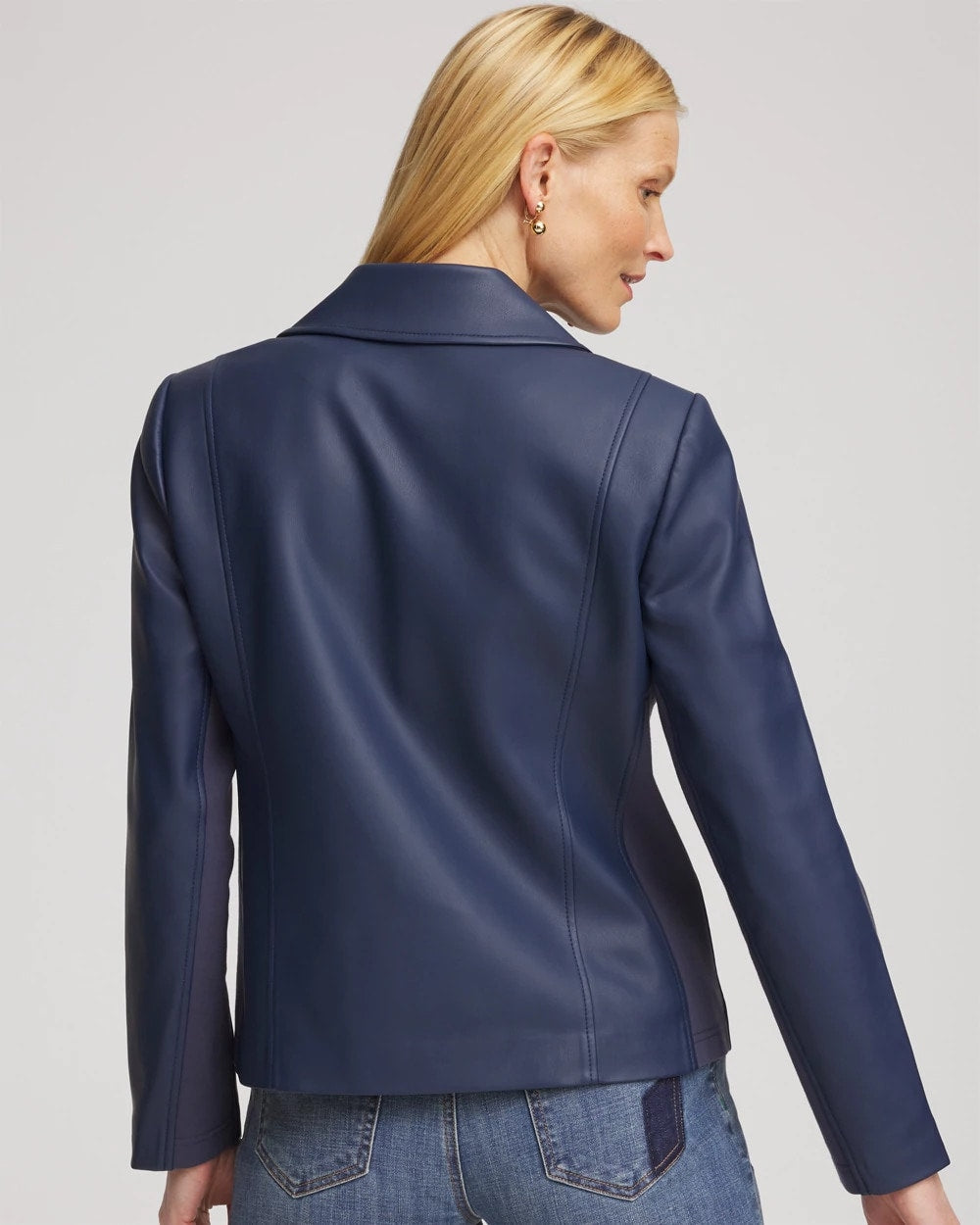 Chico's / Faux Leather Moto Jacket