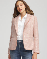 Chico's Sale - Party Tweed Sequins Blazer