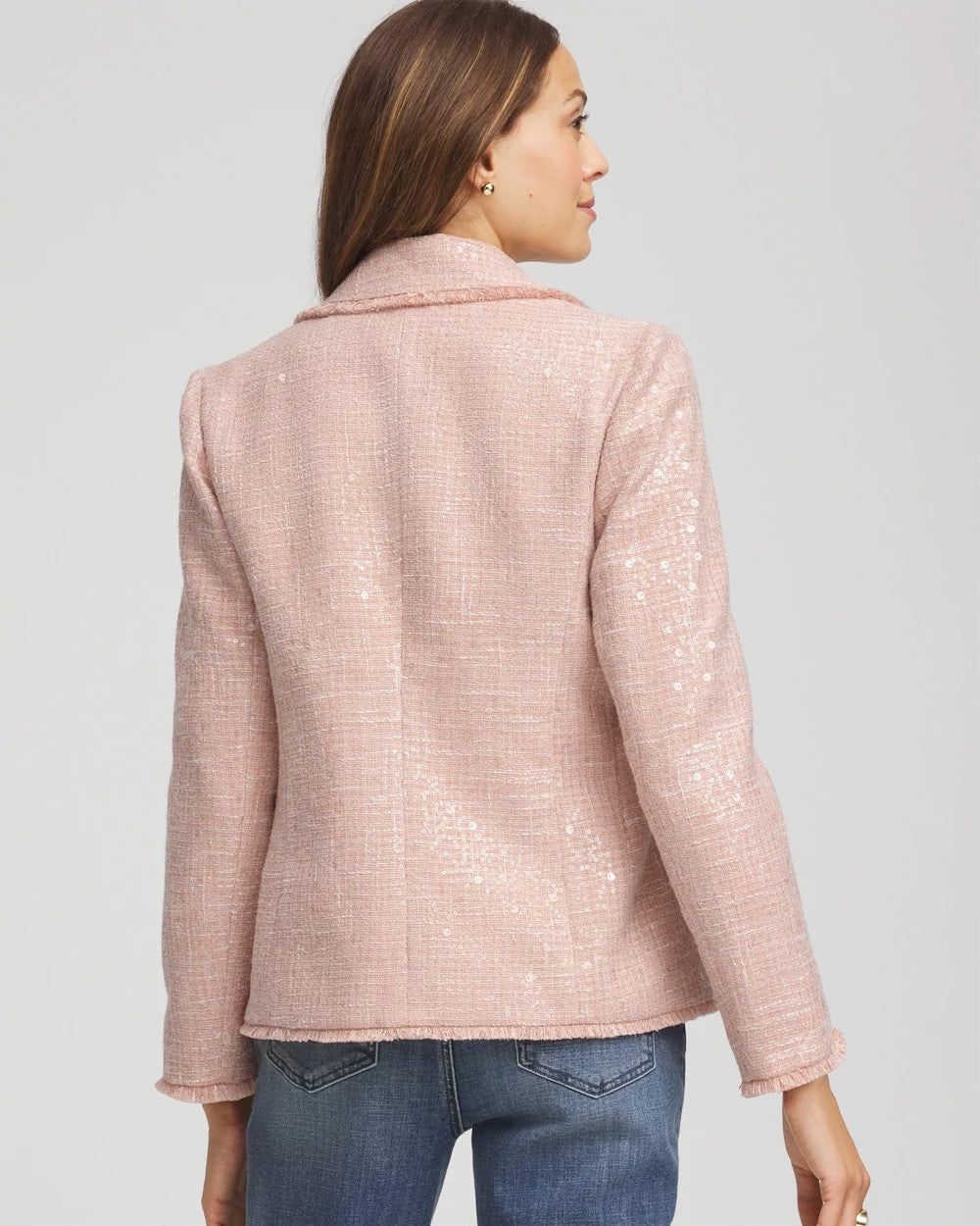 Chico's Sale - Party Tweed Sequins Blazer