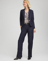 Chico's On Sale - Denim Peplum Blazer