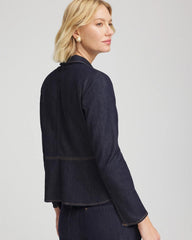 Chico's On Sale - Denim Peplum Blazer
