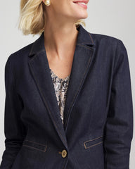 Chico's On Sale - Denim Peplum Blazer