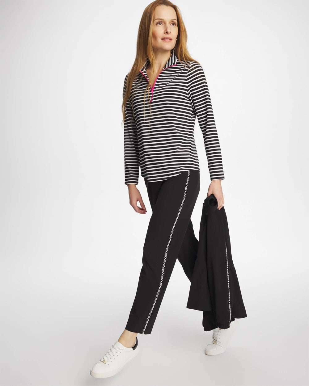 Chico's Outlet - Zenergy® UPF Lattice-Trim Ankle Pants