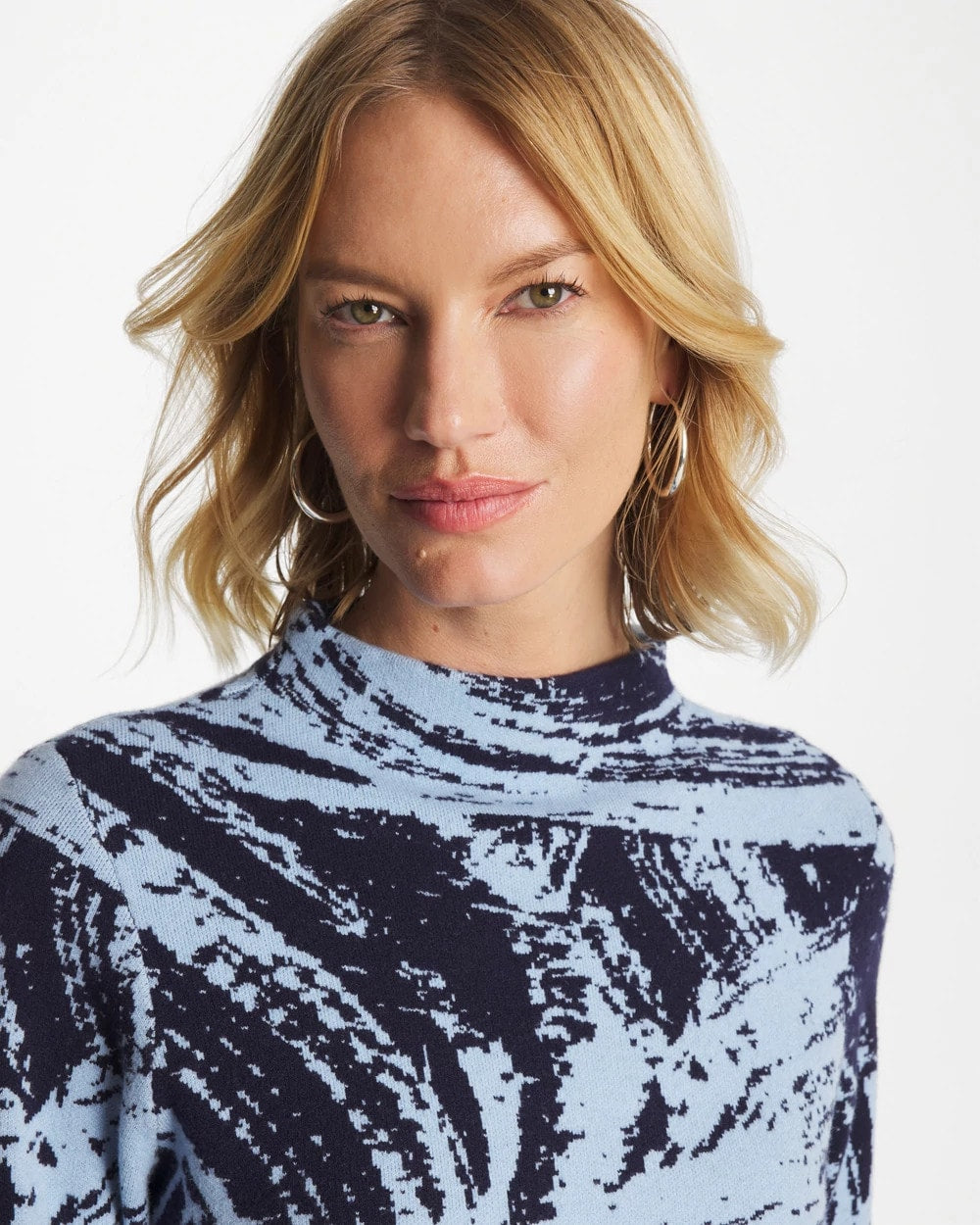 Chico's Online - Zenergy® Luxe Sketch Funnelneck Top