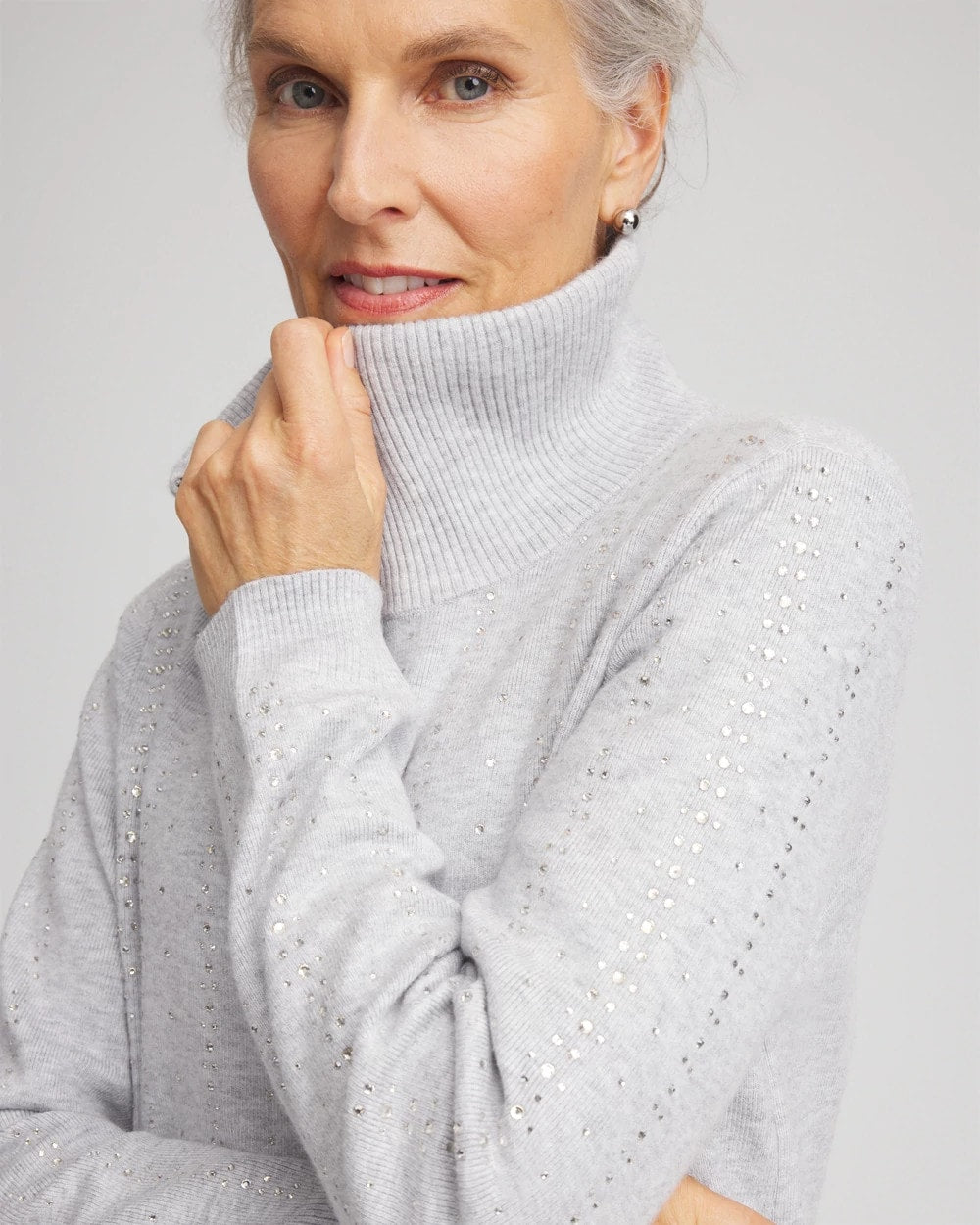 Chico's For Sale - Zenergy® Luxe Diamante Zip Cardigan