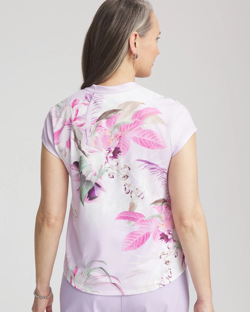 Chico's US - Zenergy® UPF Floral Polo