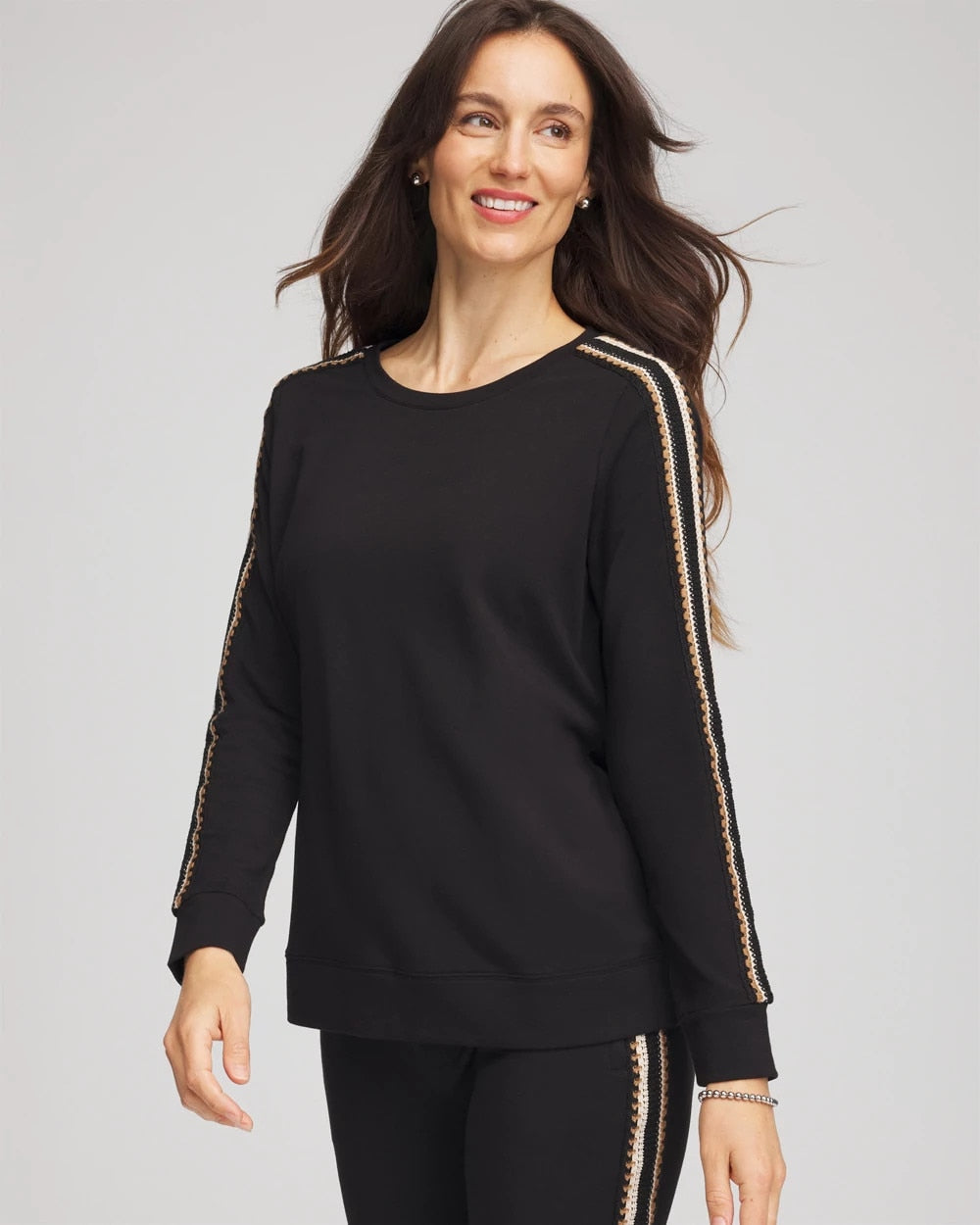 Chico's For Sale - Zenergy® Lattice-Trim Pullover Top