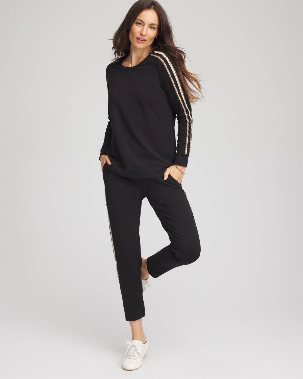 Chico's For Sale - Zenergy® Lattice-Trim Pullover Top