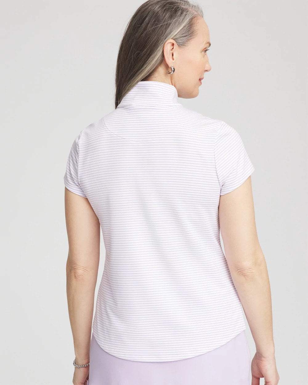 Chico's Online - Zenergy® Striped UPF Short-Sleeve Top