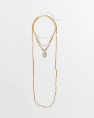 Chico's Discount - Convertible Agate Pendant Necklace
