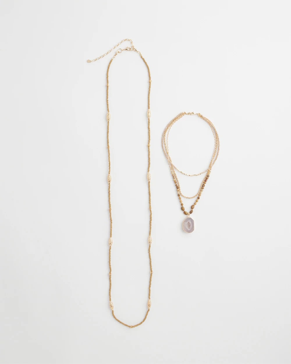 Chico's Discount - Convertible Agate Pendant Necklace