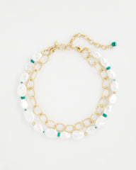Chico's Sale - Pearlescent Goldtone Collar Necklace