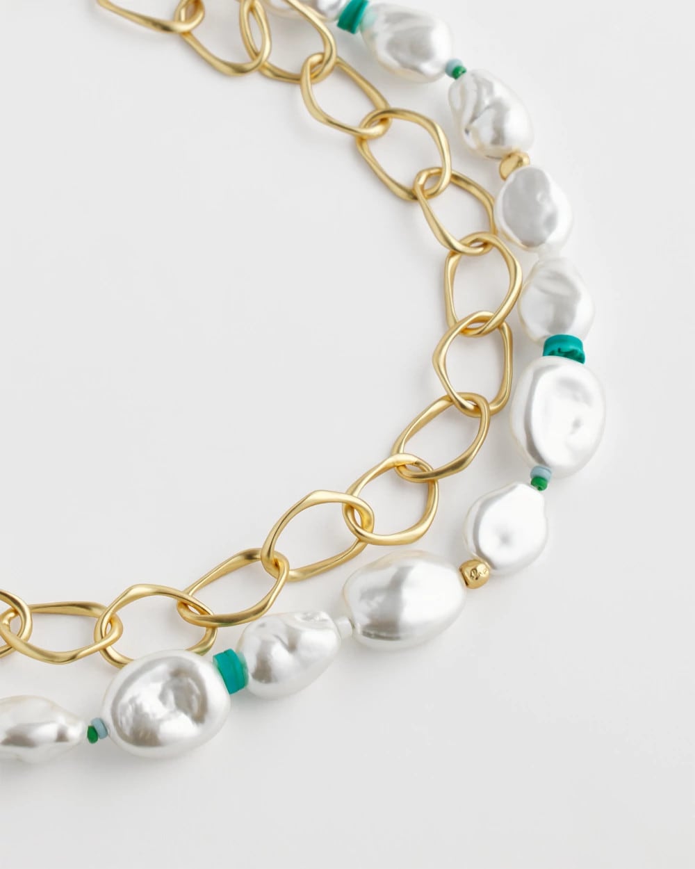 Chico's Sale - Pearlescent Goldtone Collar Necklace