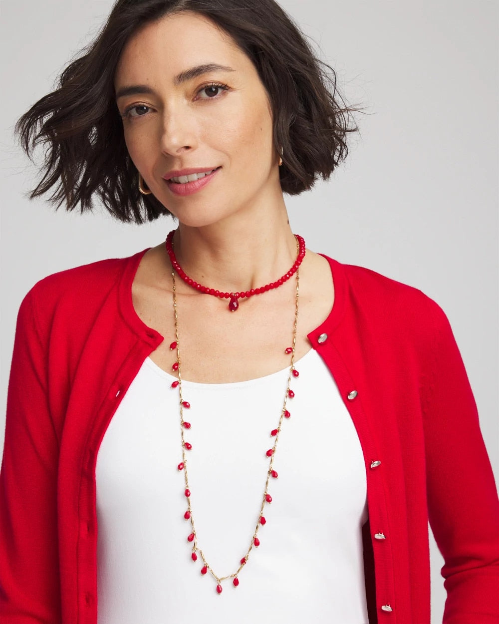 Chico's Online - Convertible Red Necklace