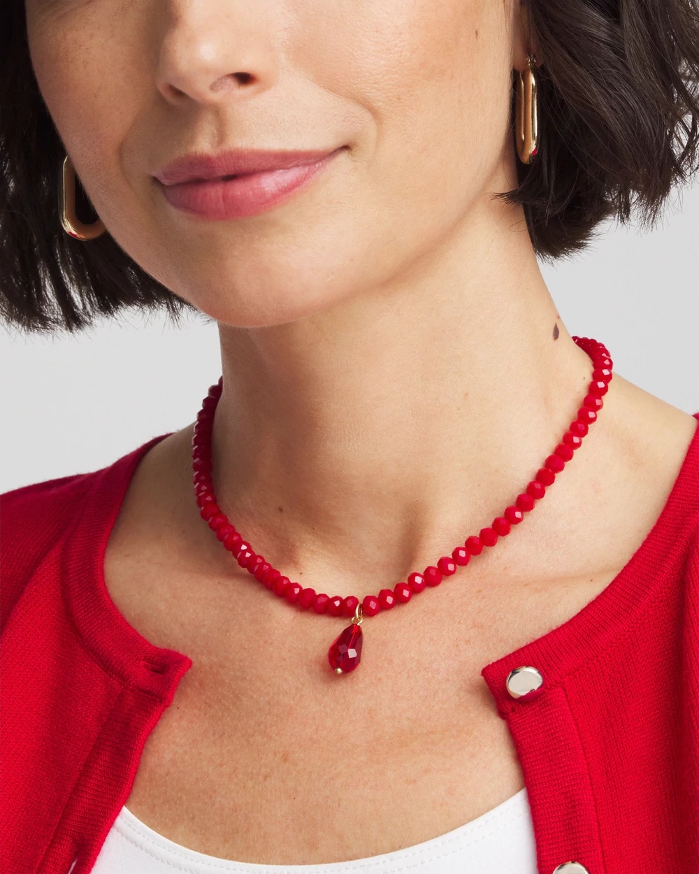 Chico's Online - Convertible Red Necklace