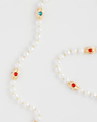 Chico's US - Goldtone Faux Pearl Single-Strand Necklace