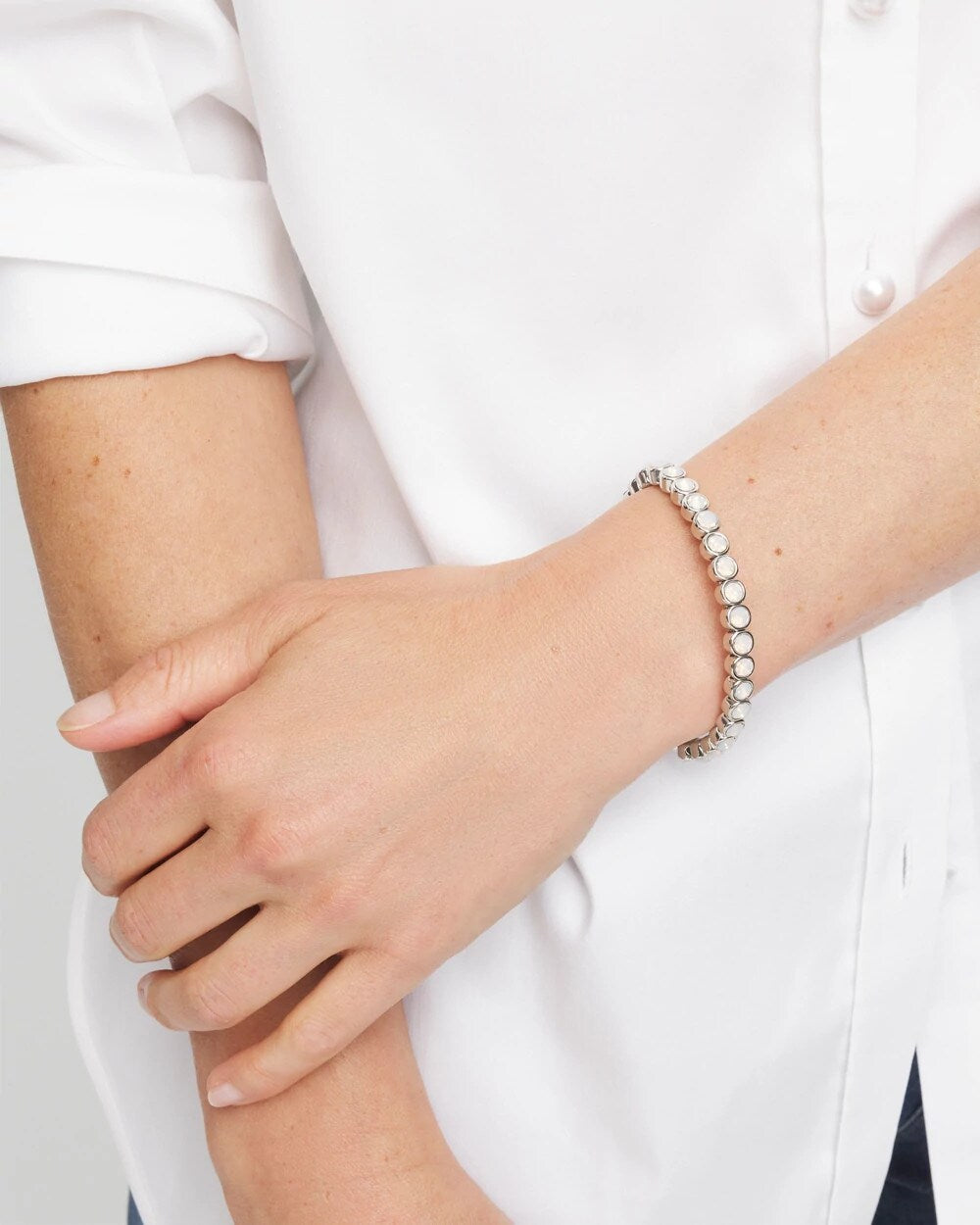 Chico's / Shiny Round Stretch Bracelet