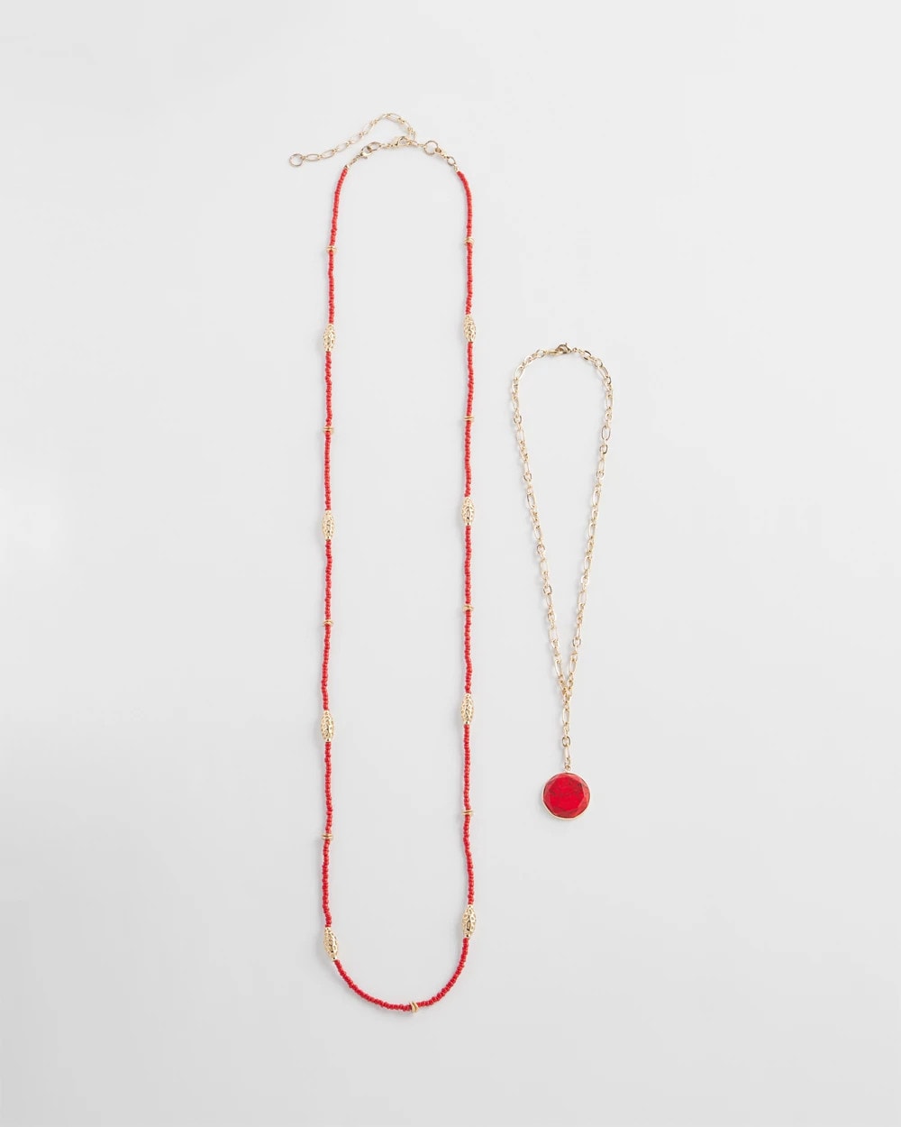 Chico's Discount - Convertible Beaded Pendant Necklace