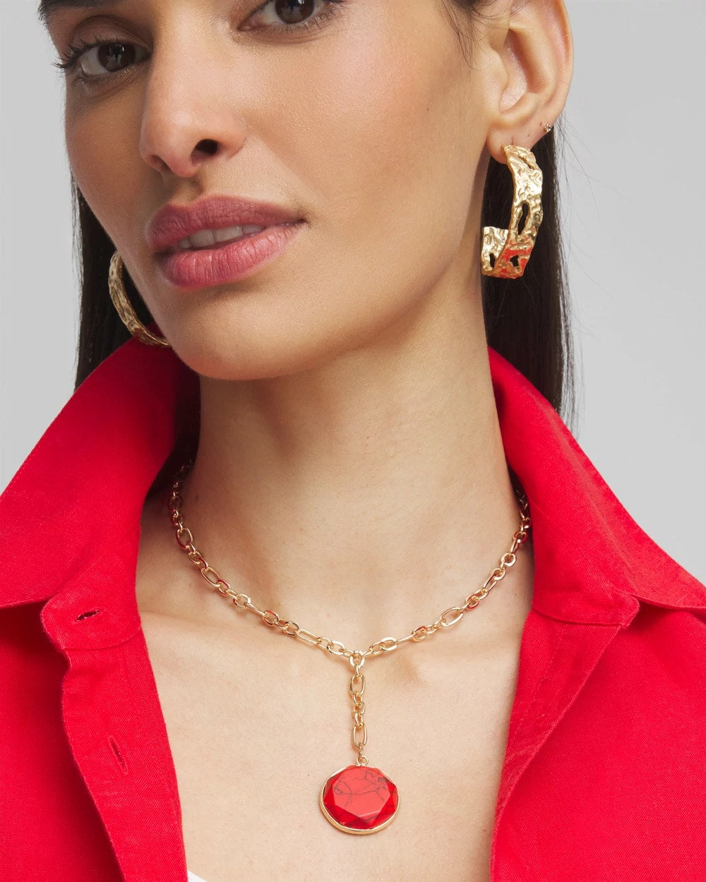 Chico's Discount - Convertible Beaded Pendant Necklace