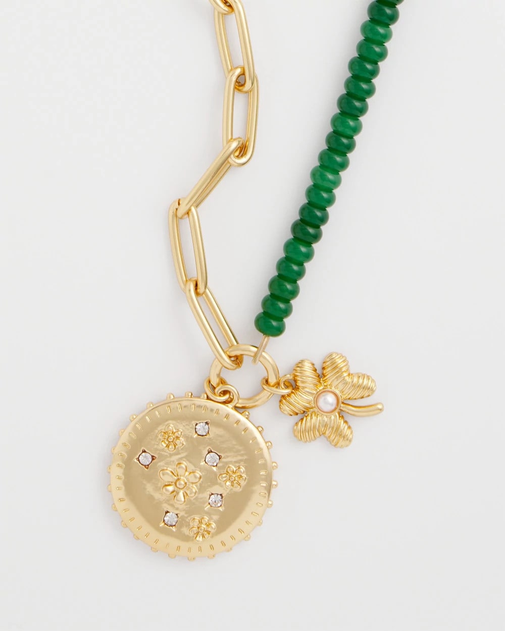 Chico's US - Short Clover Pendant Necklace