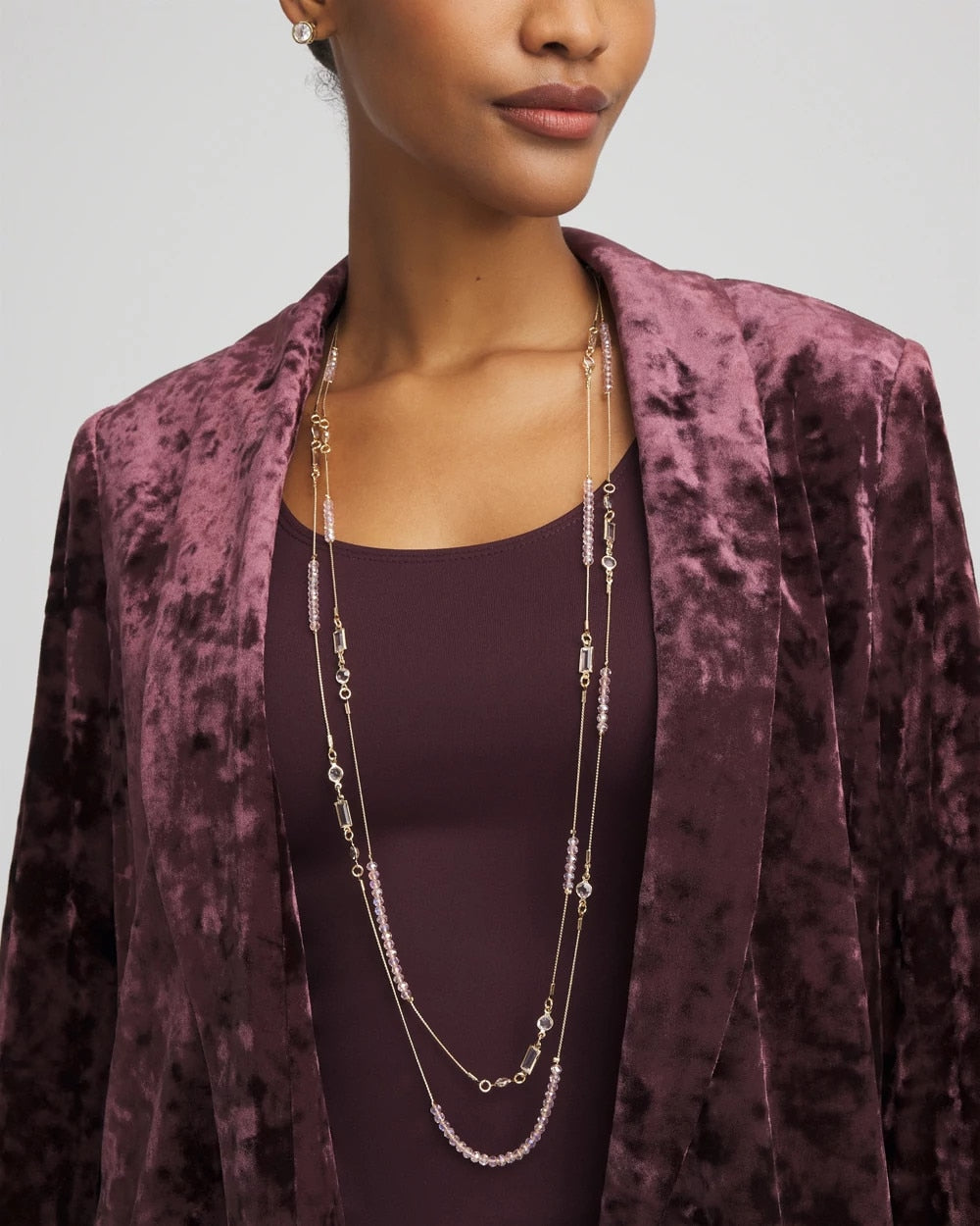 Chico's Sale - Pink Double-Strand Necklace