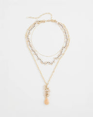 Chico's For Sale - Convertible Rose Quartz Pendant Necklace