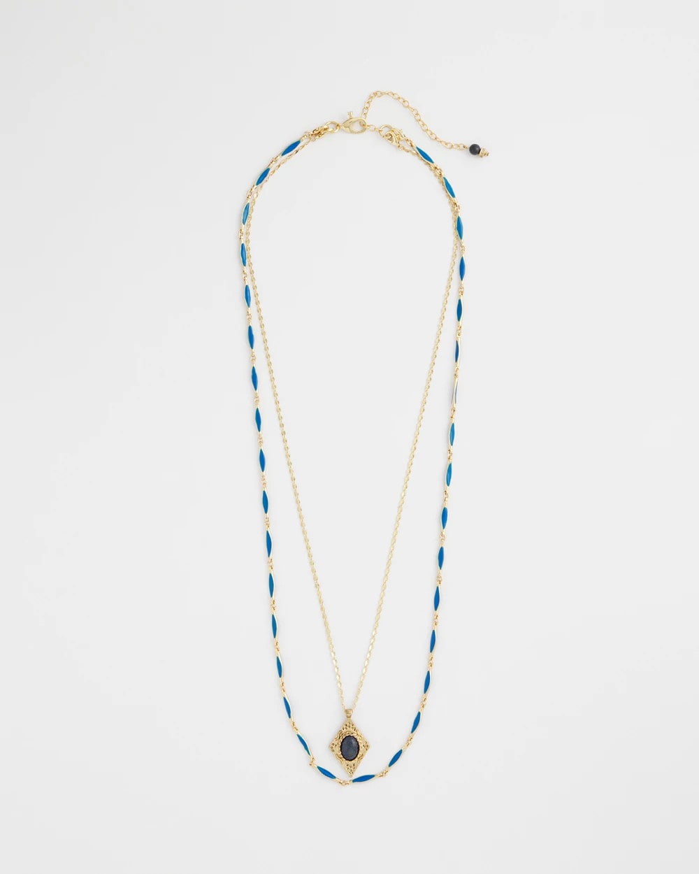 Chico's US - Double-Strand Sodalite Pendant Necklace