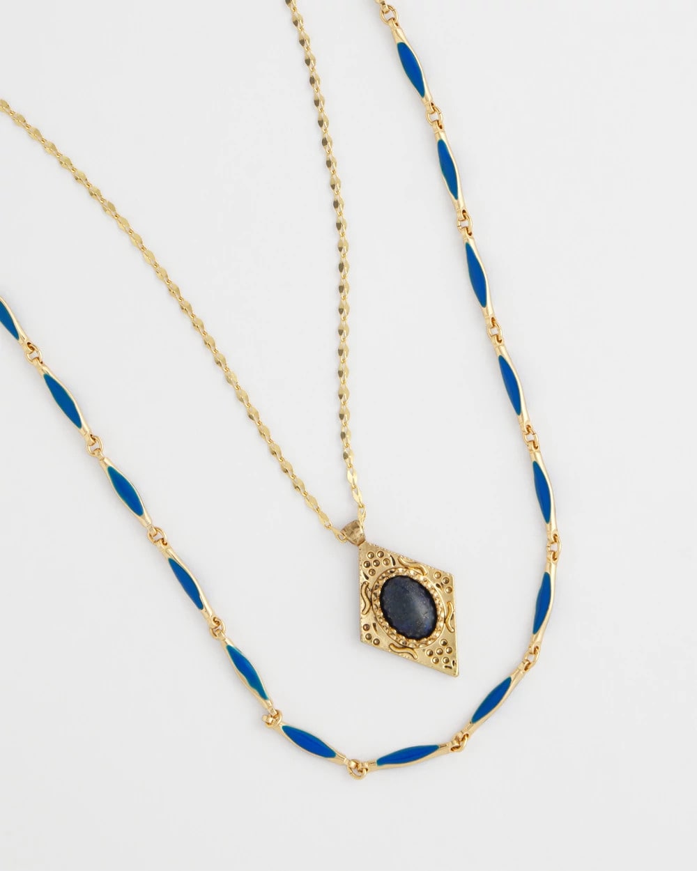 Chico's US - Double-Strand Sodalite Pendant Necklace