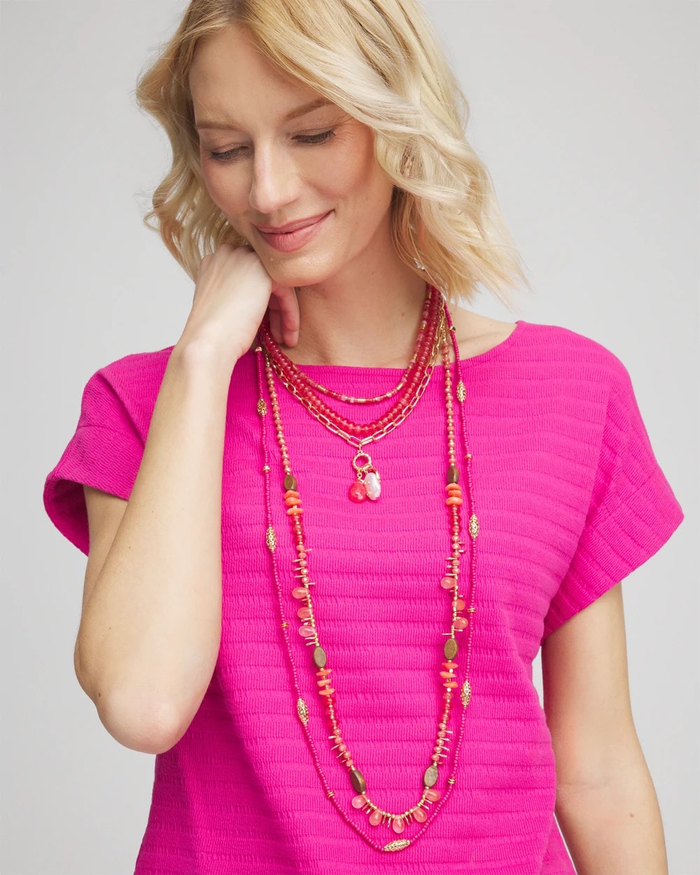 Chico's On Sale - Convertible Beaded Pendant Necklace