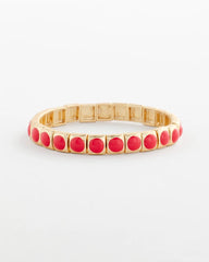 Chico's Outlet - Bold Orange Goldtone Stretch Bracelet