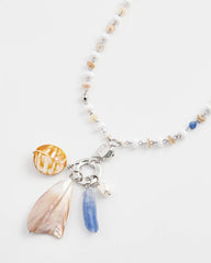 Chico's US - Seashell Beaded Pendant Necklace