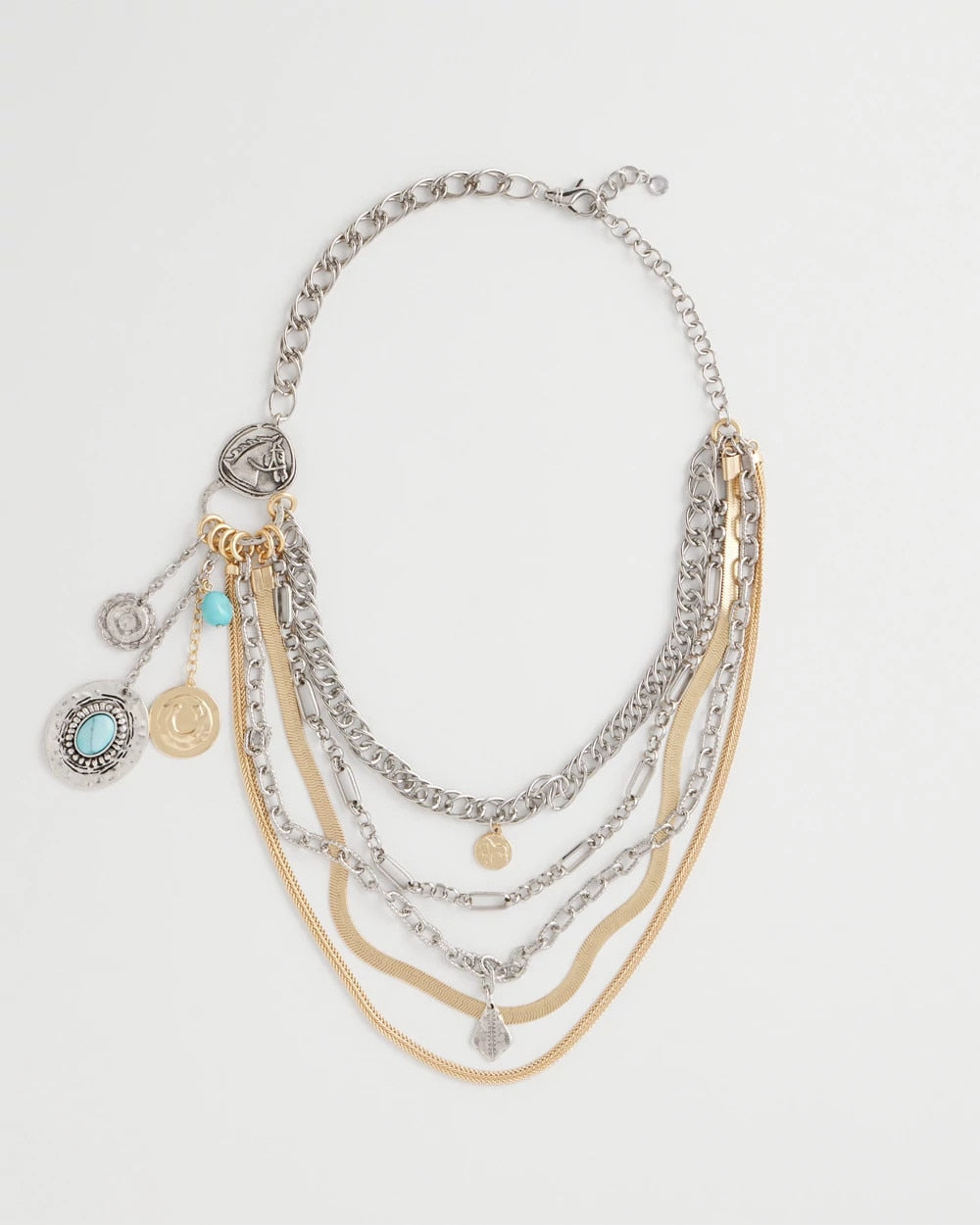 Chico's Outlet - Equestrian Mixed-Metal Multistrand Necklace