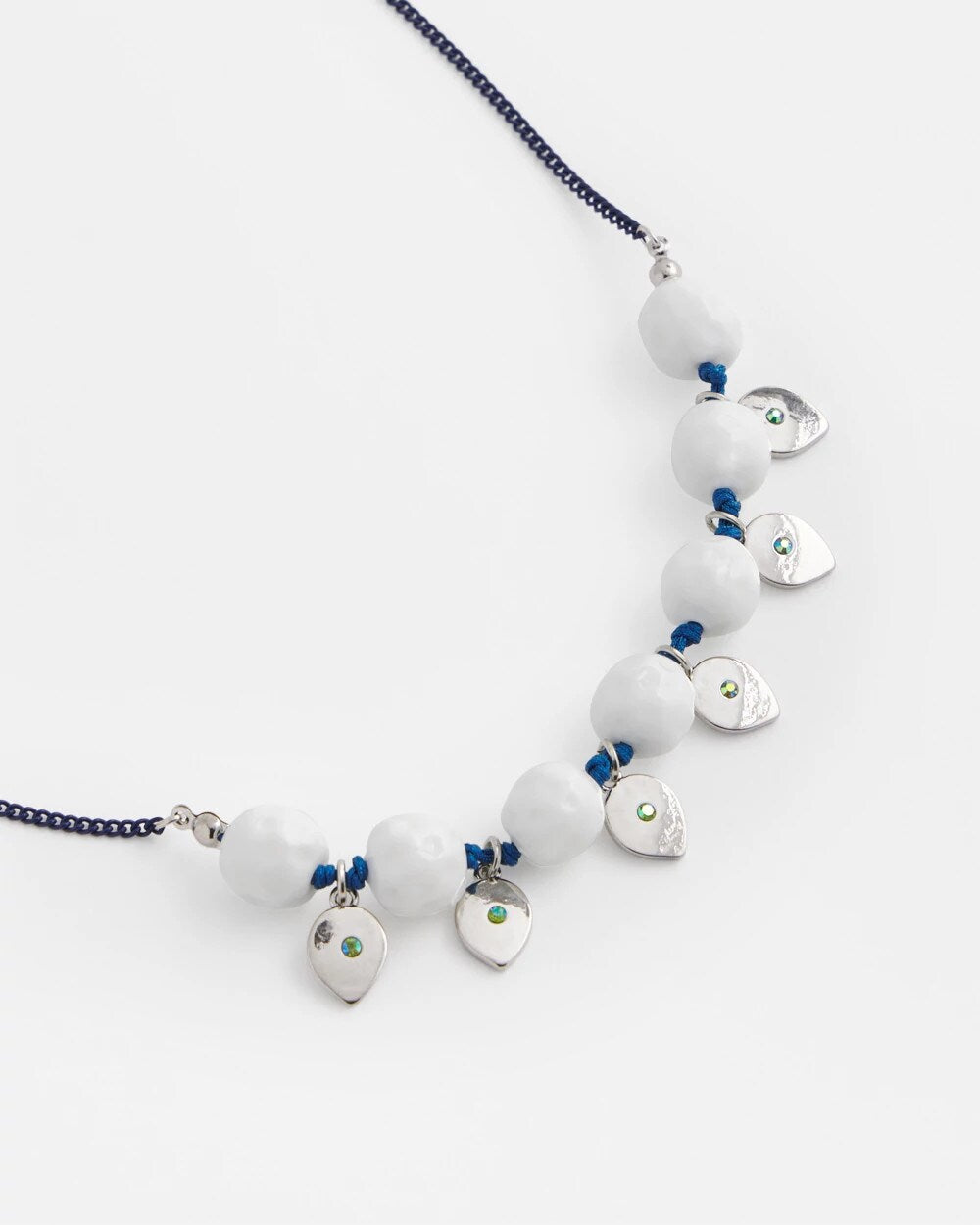 Chico's / Convertible White Stone Necklace