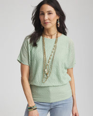 Chico's Discount - Convertible Multi-Strand Jade & Faux Pearl Charm Necklace