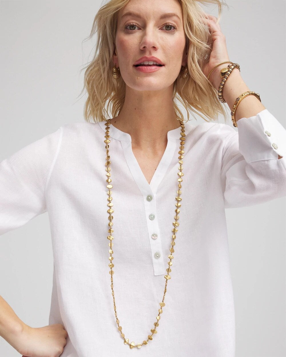 Chico's Sale - Gold Nugget Single Strand Necklace