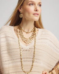 Chico's Sale - Gold Nugget Single Strand Necklace