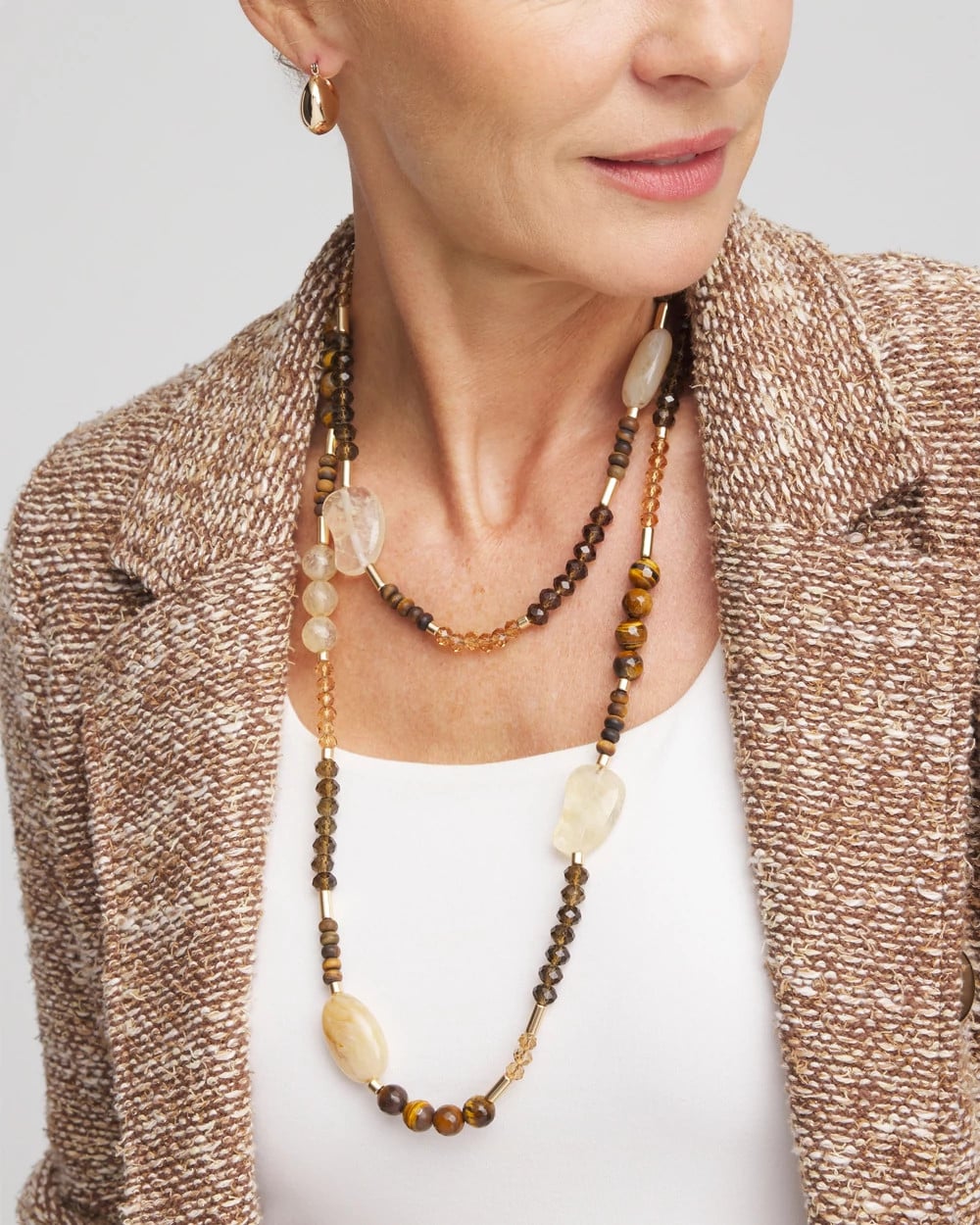 Chico's Online - Tiger's Eye Single-Strand Necklace