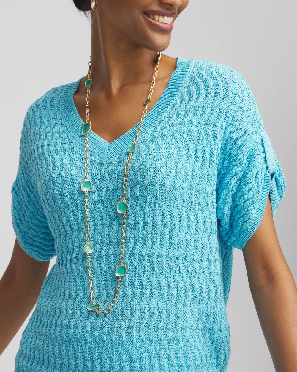 Chico's Sale - Gold Tone Single-Strand Necklace