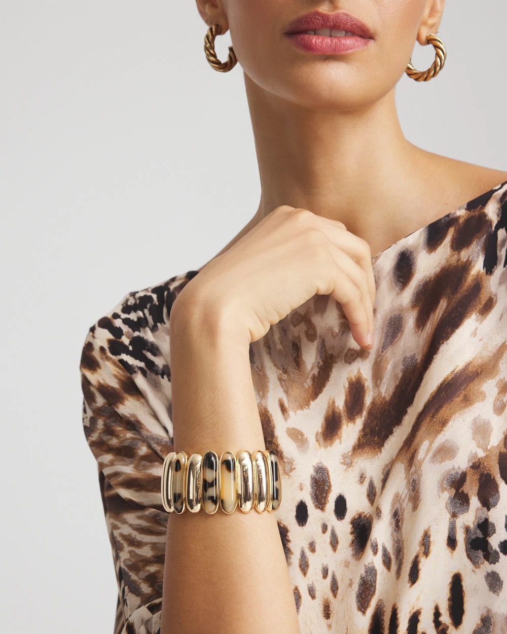 Chico's US - Tortoise Stretch Bracelet